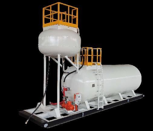 Elevated Oil Tank